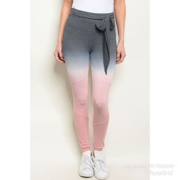 Gray to Pink Ombre Pants - Picture 2 of 4